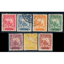 Lot A5743 - Maroc Postes Locales - El Ksar El Kebir à Ouezzan N°2/8 Obl