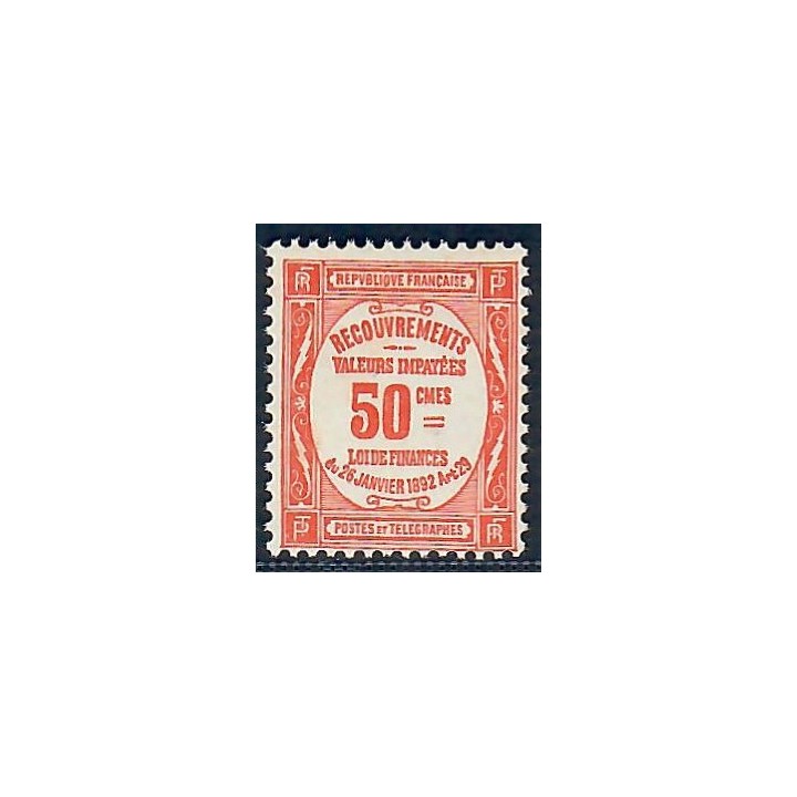 Lot A5923 - Taxe - N°47 Neuf ** Luxe