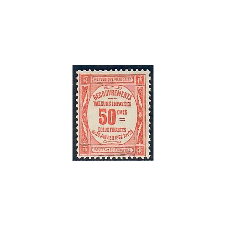 Lot A5924 - Taxe - N°47 Neuf ** Luxe