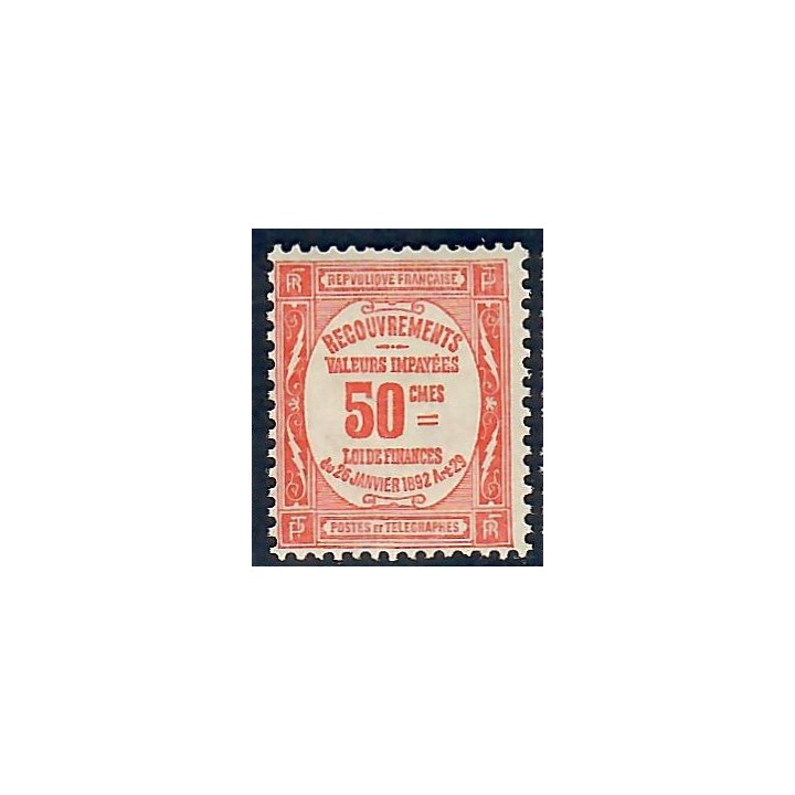 Lot A5926 - Taxe - N°47 Neuf ** Luxe