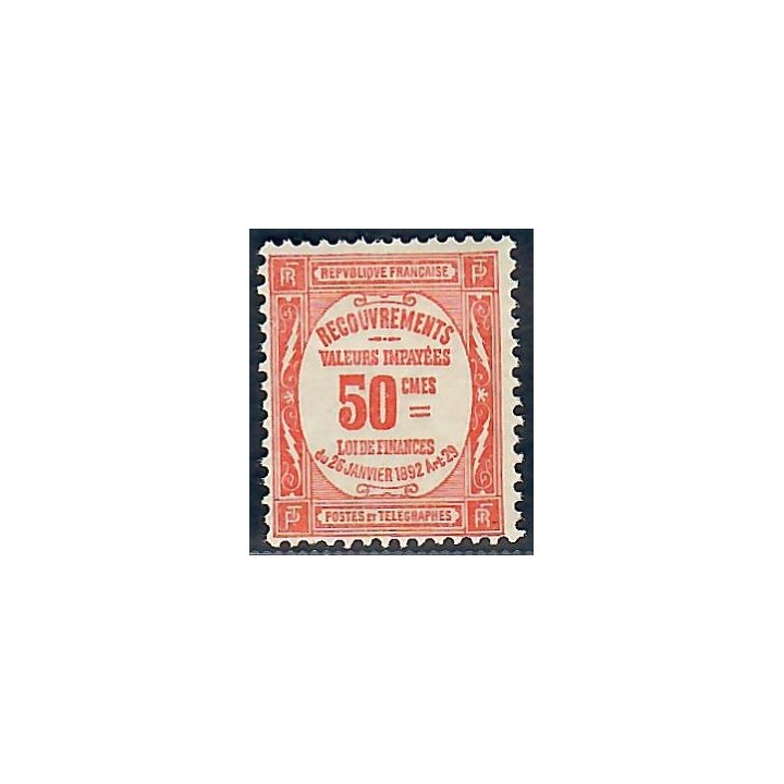 Lot A5928 - Taxe - N°47 Neuf ** Luxe