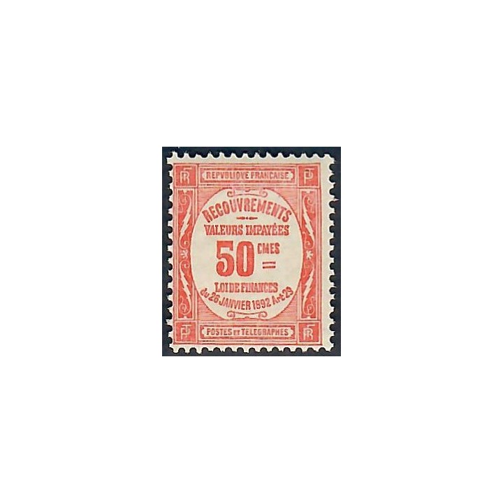 Lot A5930 - Taxe - N°47 Neuf ** Luxe