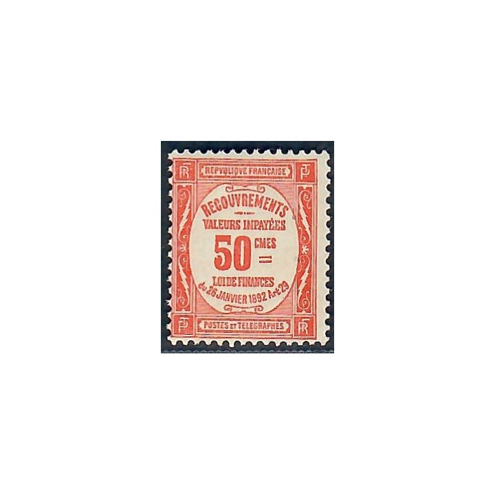 Lot A5931 - Taxe - N°47 Neuf ** Luxe