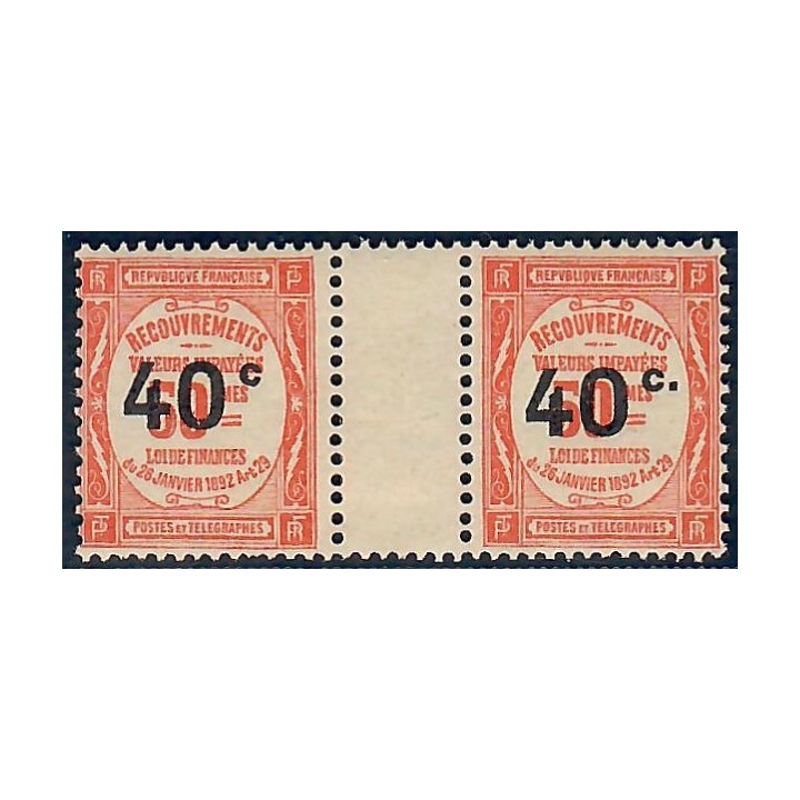 Lot A5932 - Taxe - N°50a Neuf ** Luxe