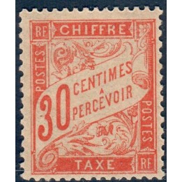 Lot A6013 - Taxe - N°34 Neuf ** Luxe