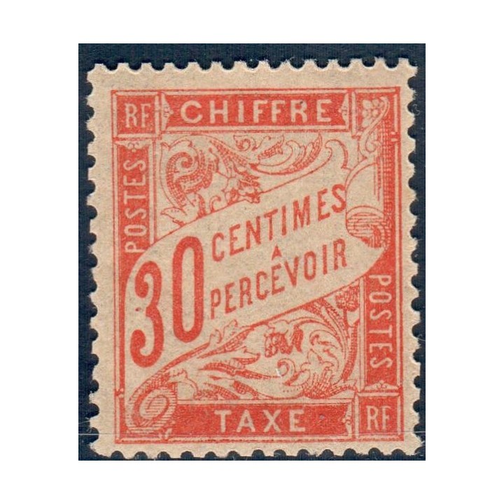 Lot A6013 - Taxe - N°34 Neuf ** Luxe