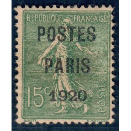 Lot A6067 - Préoblitéres - N°25 Neuf (*) sans gomme