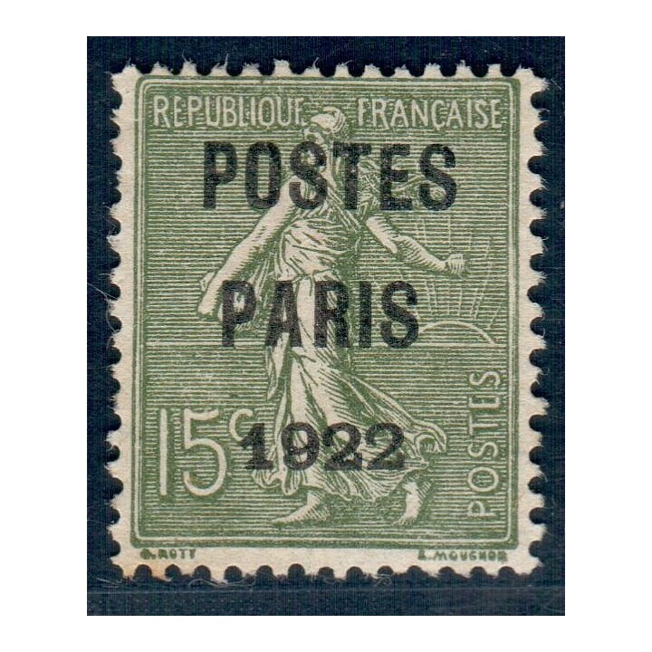 Lot A6072 - Préoblitéres - N°31 Neuf (*) sans gomme