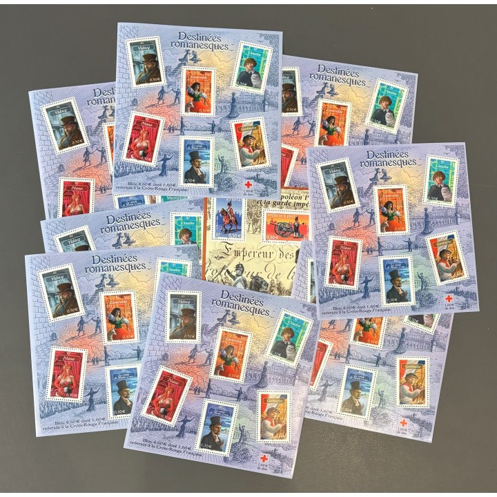 Lot de faciale 50 timbres à 3€ ( Blocs 0.50€)