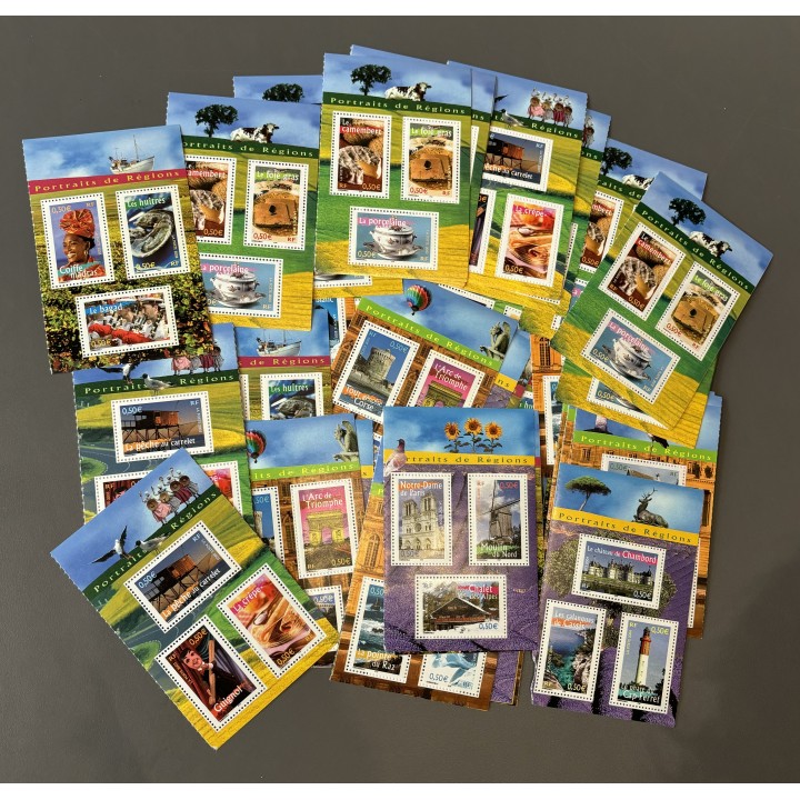 Lot de faciale 100 timbres à 1,50€ (3 x 0.50€)