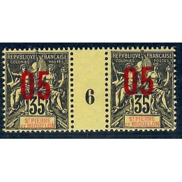 Lot A6160 - St Pierre et Miquelon - N°100 - Neuf ** Luxe