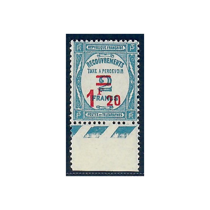 Lot A6351 - Taxe - N°64 Neuf ** Luxe