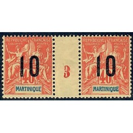 Lot A6153 - Martinique - N°80 - Neuf ** Luxe