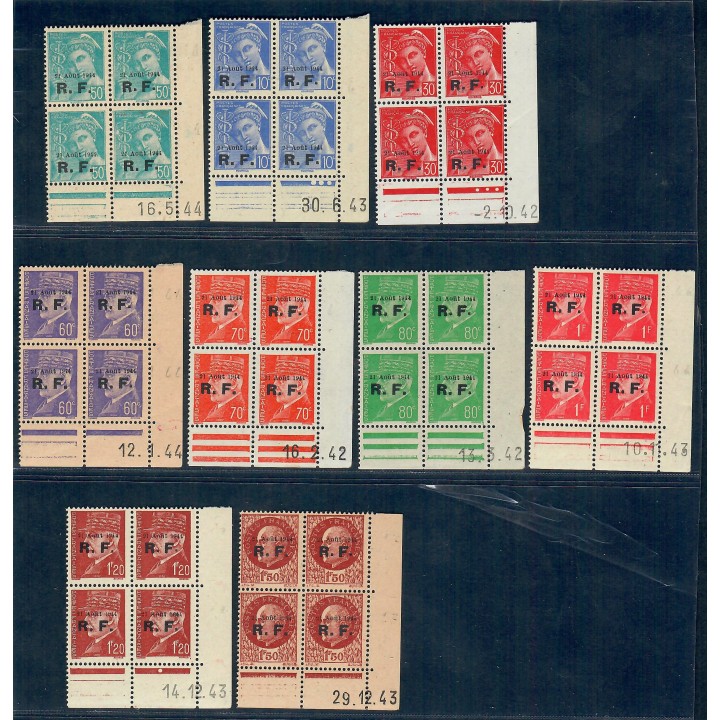 Lot A6360 - Libération - N°1/9 Neuf ** Luxe