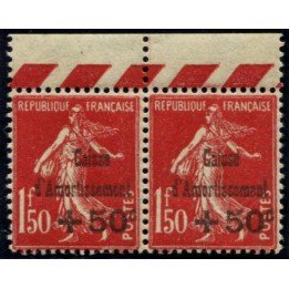 Lot 4590 - Variété - N°277a en paire - Neuf ** Luxe