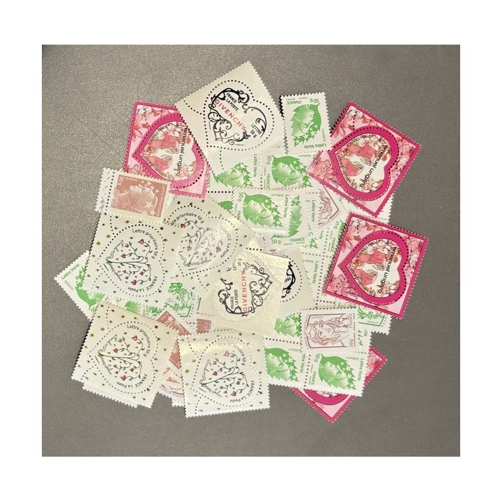 Lot de faciale 100 timbres TVP 50g