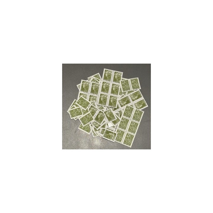 Lot de faciale de 100 timbres 0,72€ pour affranchissement.