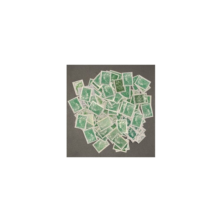 Lot de faciale 100 timbres TVP Vert