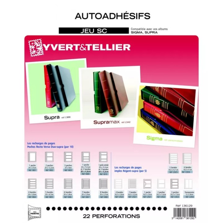 Jeux SC France Autoadhésifs 1990/2009