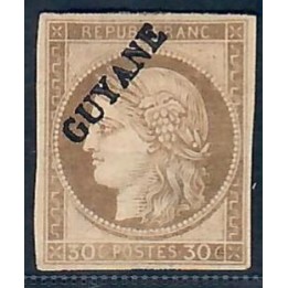 Lot A6582 - Guyane - N°10 - Neuf (*) sans gomme