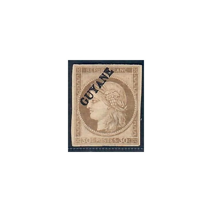 Lot A6582 - Guyane - N°10 - Neuf (*) sans gomme