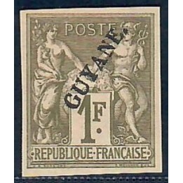 Lot A6586 - Guyane - N°15 - Neuf (*) sans gomme