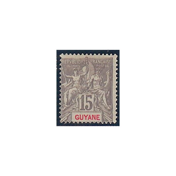 Lot A6592 - Guyane - N°45 - Neuf * Qualité TB