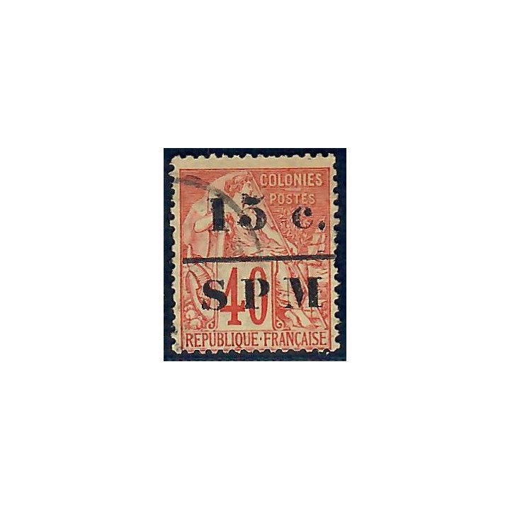 Lot A6657 - St Pierre et Miquelon - N°14 - Oblitéré Qualité TB