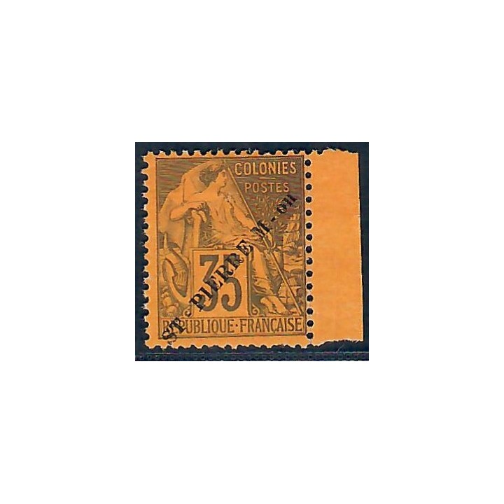 Lot A6660 - St Pierre et Miquelon - N°27 - Neuf (*) sans gomme