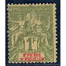 Lot A6665 - St Pierre et Miquelon - N°71 - Neuf * Qualité TB
