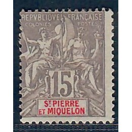 Lot A6666 - St Pierre et Miquelon - N°74 - Neuf * Qualité TB
