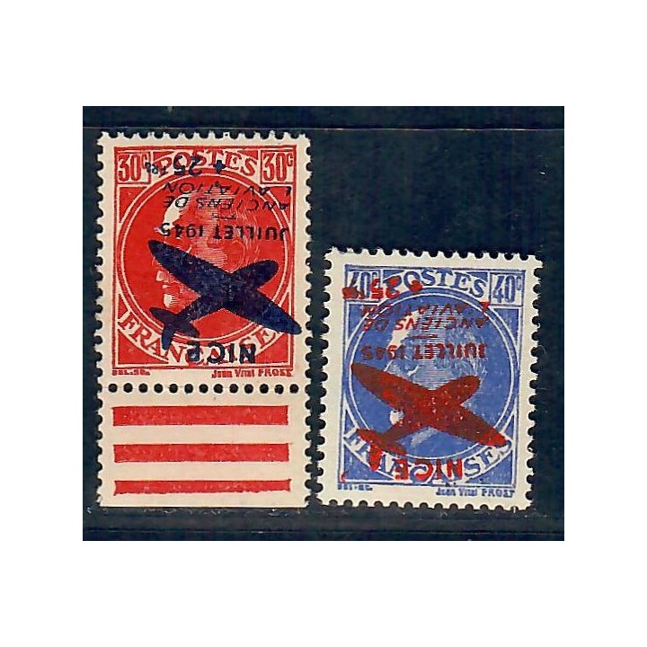 Lot A7059 - Libération Nice - N°13/14 *