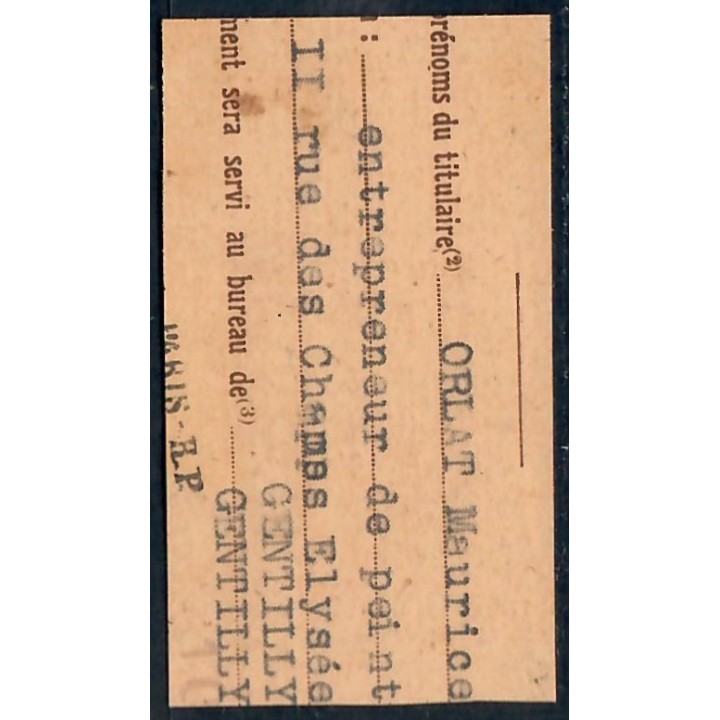 Lot A6993 - Poste - N°733 Oblitéré Qualité TB
