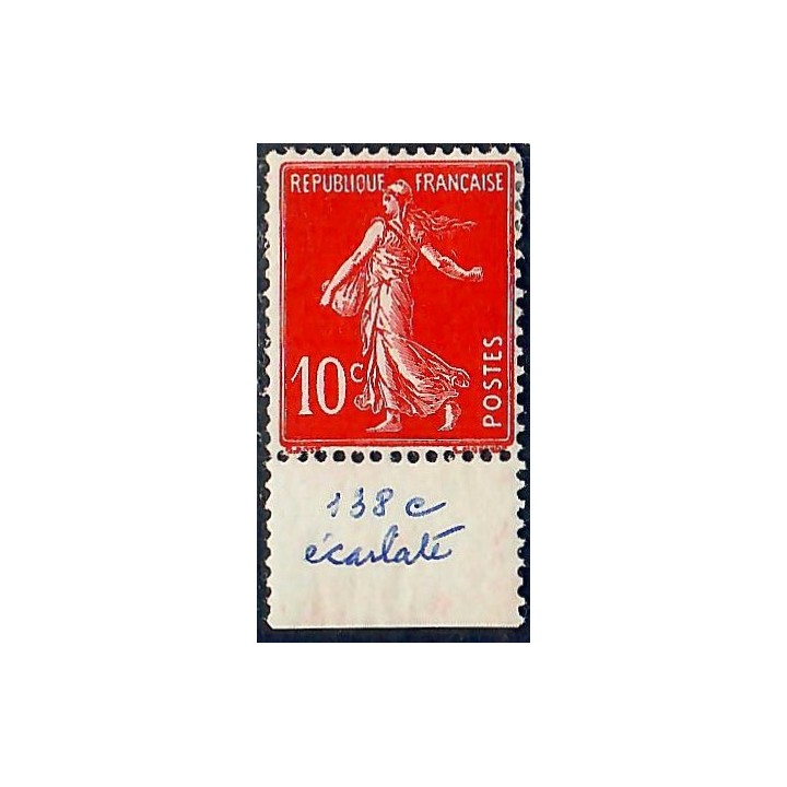 Lot A6952 - Poste - N°138c Neuf * Qualité TB