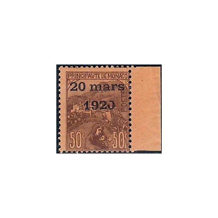 Lot A6886 - Monaco - N°41 Neuf ** Luxe