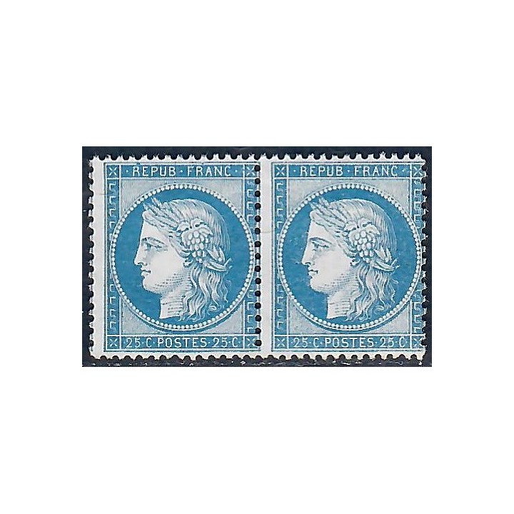 Lot C2845 - N°60B Classiques en paire Neuf ** Luxe