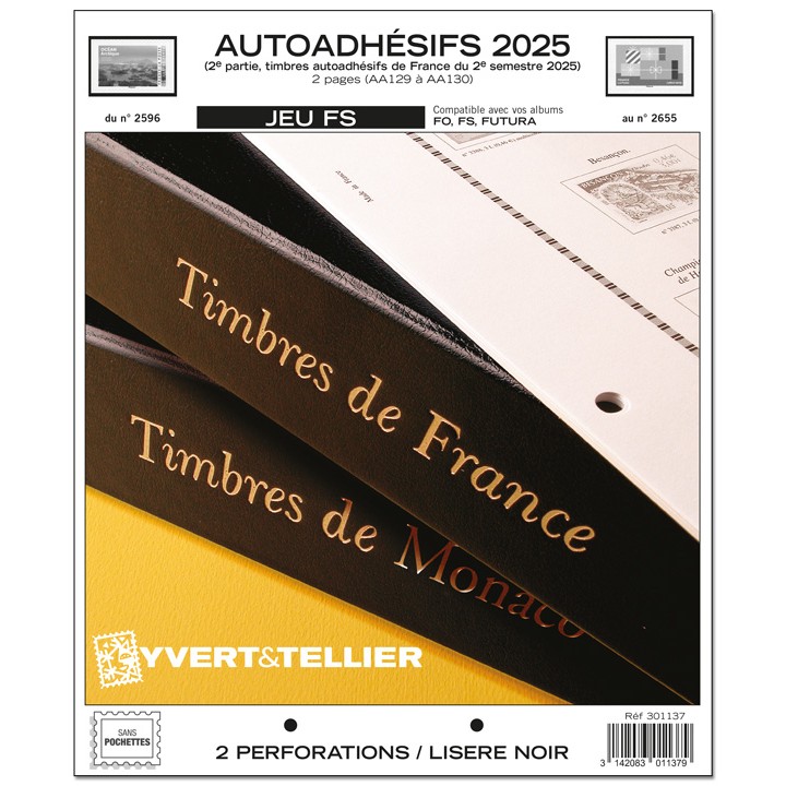 PRECOMMANDE - Jeux FS Autoadhésifs 2025 2ème Semestre