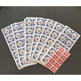 Lot de faciale 100 timbres à 23 Francs
