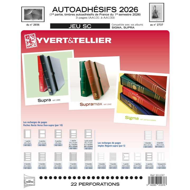 Jeux SC France Autoadhésifs - 1990 à Aujourd'hui