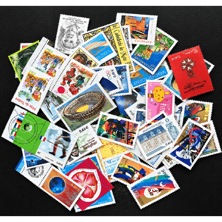Lot de faciale 100 timbres à  0,46€ (46€)