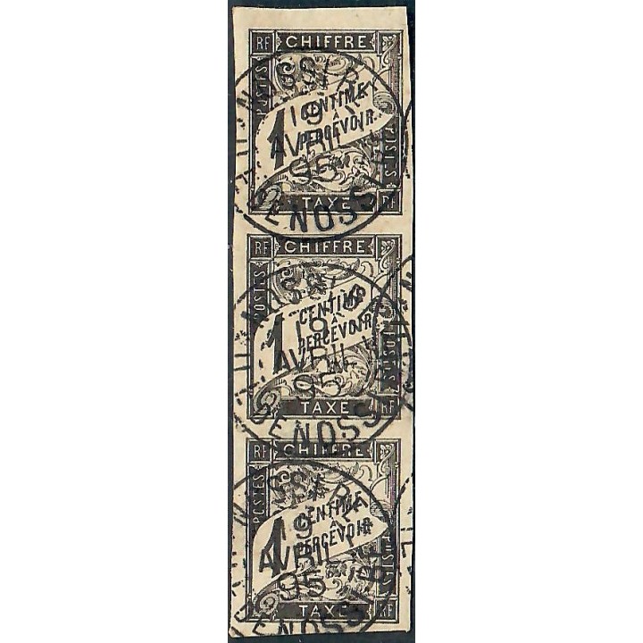 Lot A7740 - Nossi-Bé Taxe - N°1 - Oblitéré Qualité TB