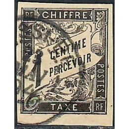 Lot A7741 - Nossi-Bé Taxe - N°1 - Oblitéré Qualité TB