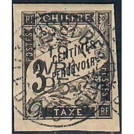 Lot A7747 - Nossi-Bé Taxe - N°1 - Oblitéré Qualité TB