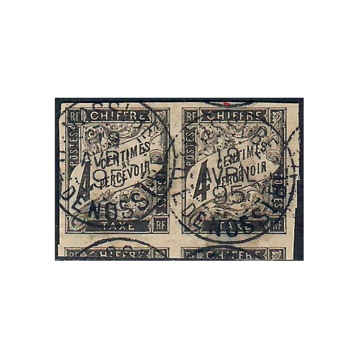 Lot A7743 - Nossi-Bé Taxe - N°4 - Oblitéré Qualité TB