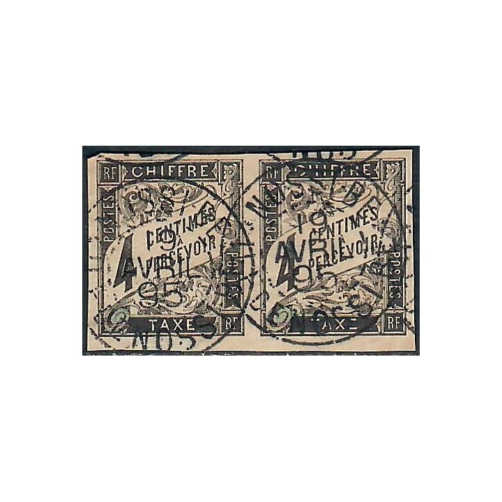 Lot A7745 - Nossi-Bé Taxe - N°4 - Oblitéré Qualité TB