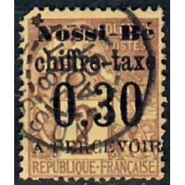 Lot A7773 - Nossi-Bé Taxe - N°2 - Oblitéré Qualité ST