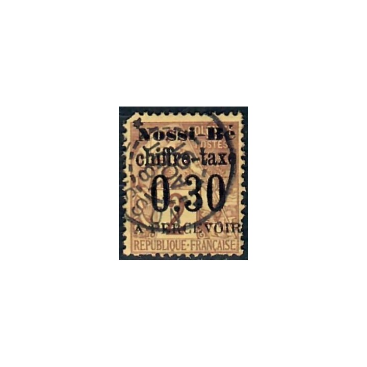Lot A7773 - Nossi-Bé Taxe - N°2 - Oblitéré Qualité ST