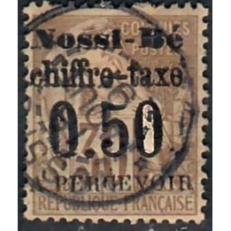 Lot A7774 - Nossi-Bé Taxe - N°3 - Oblitéré Qualité TB
