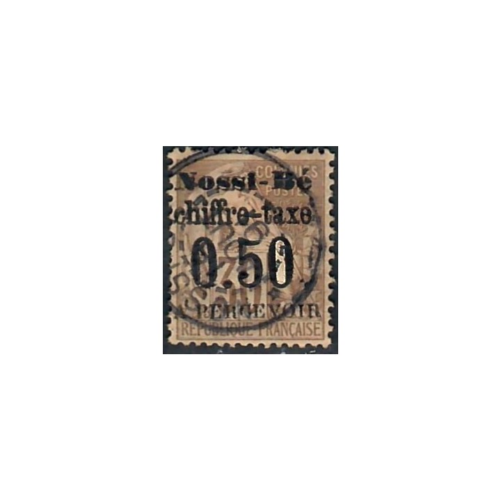 Lot A7774 - Nossi-Bé Taxe - N°3 - Oblitéré Qualité TB