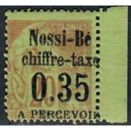 Lot A7775 - Nossi-Bé Taxe - N°5 - Neuf ** Luxe